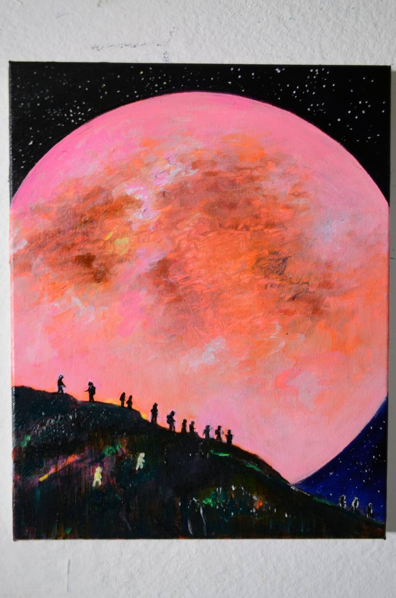 Original Expressionism Nature Painting by Tanja Vetter
