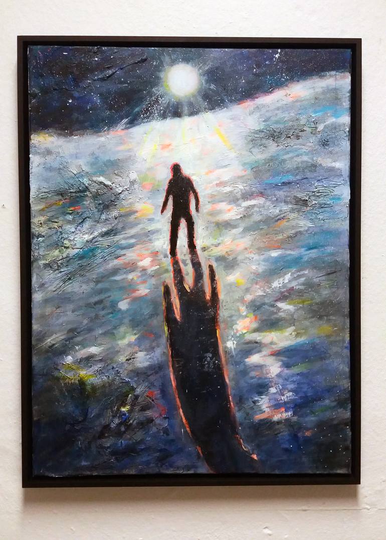 Original Abstract People Painting by Tanja Vetter