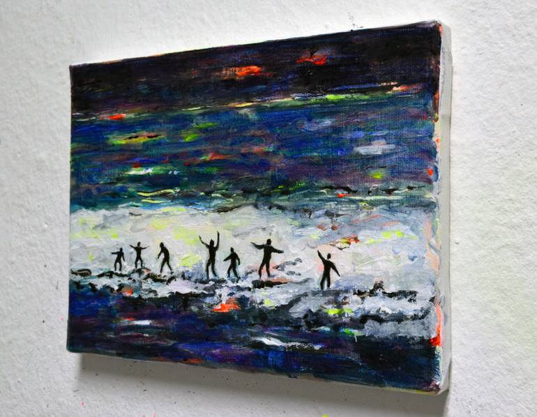 Original Abstract Sports Painting by Tanja Vetter