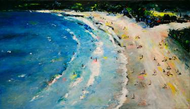 Original Abstract Beach Paintings by Tanja Vetter
