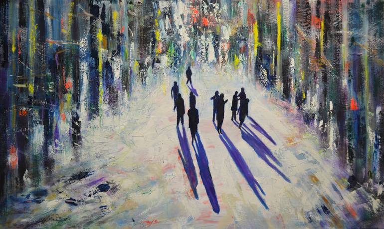 Original People Painting by Tanja Vetter