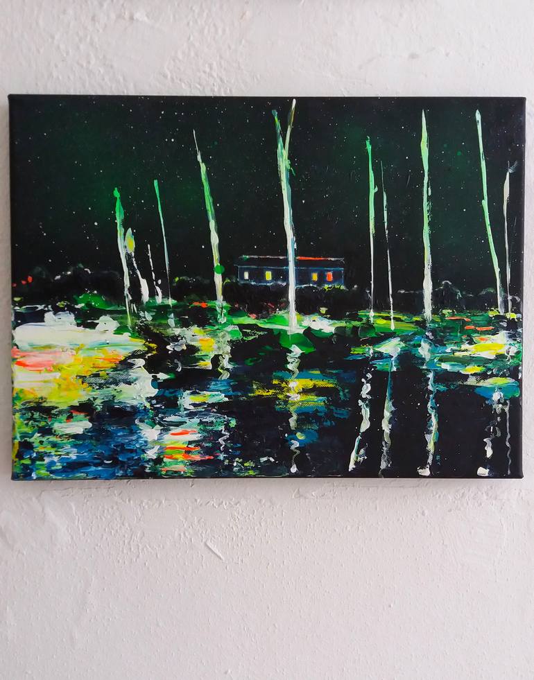 Original Expressionism Landscape Painting by Tanja Vetter