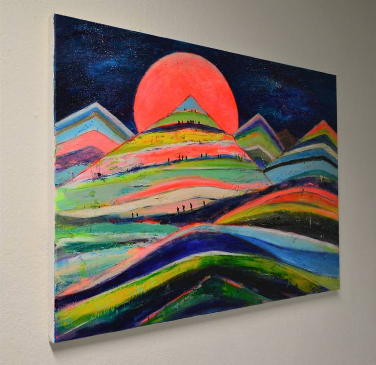 Original Expressionism Nature Painting by Tanja Vetter