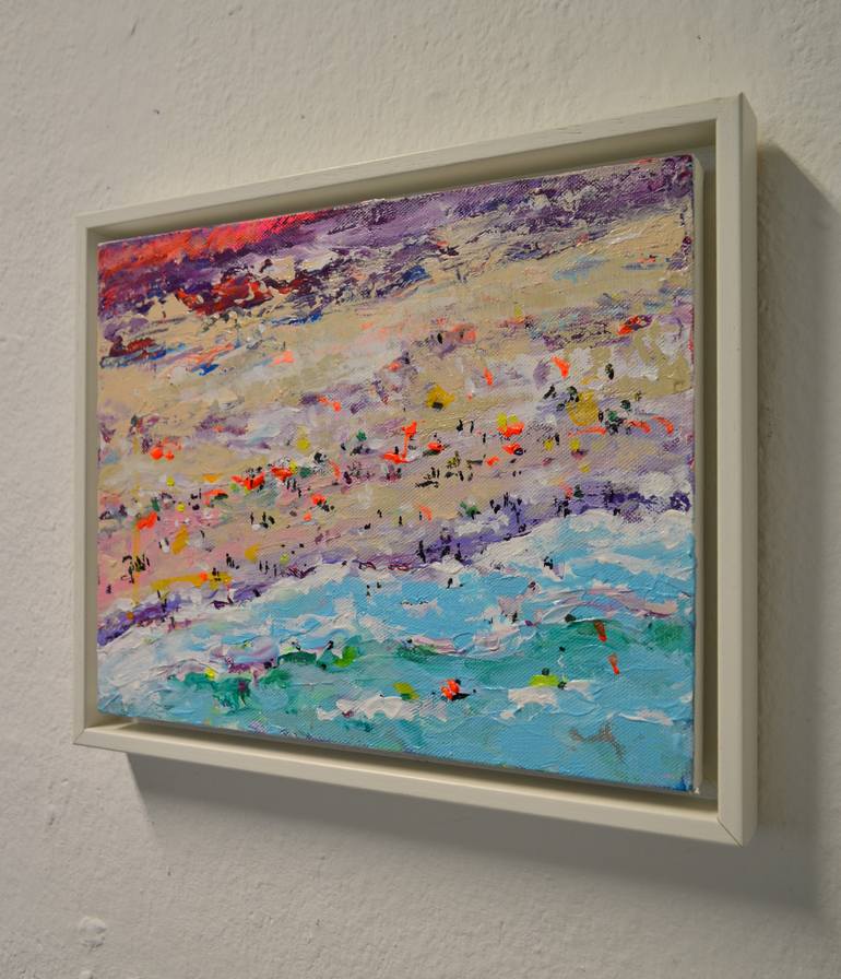 Original Expressionism Beach Painting by Tanja Vetter