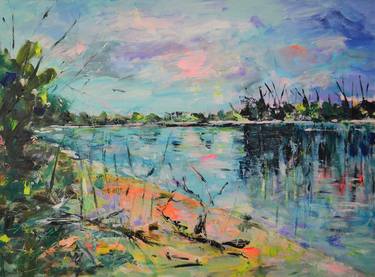 Original Expressionism Landscape Paintings by Tanja Vetter