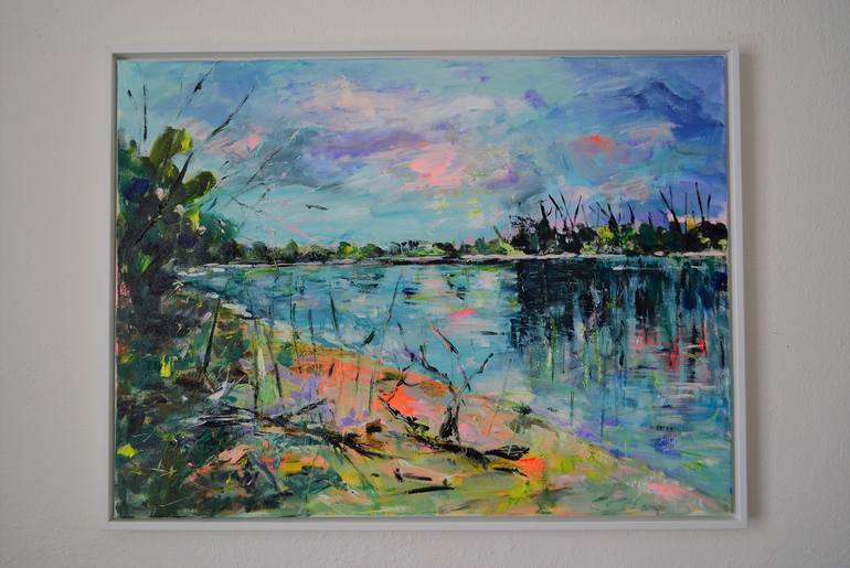 Original Expressionism Landscape Painting by Tanja Vetter