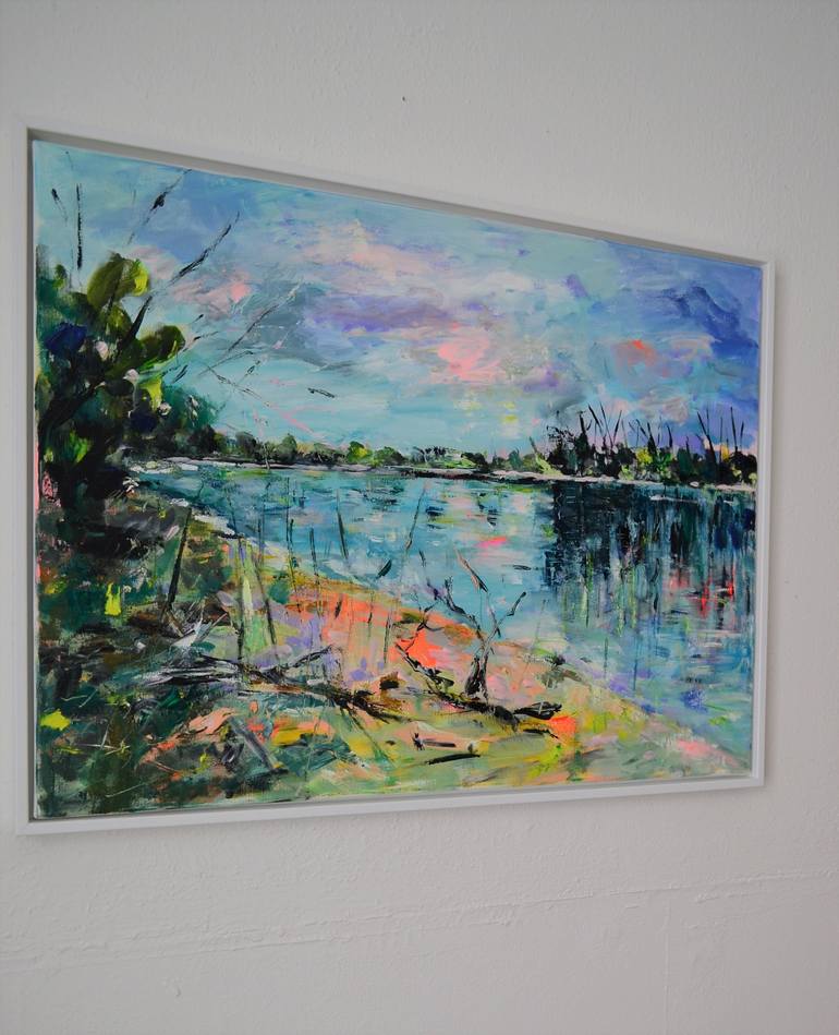 Original Expressionism Landscape Painting by Tanja Vetter