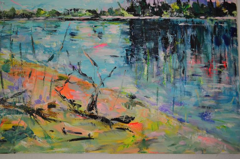 Original Expressionism Landscape Painting by Tanja Vetter