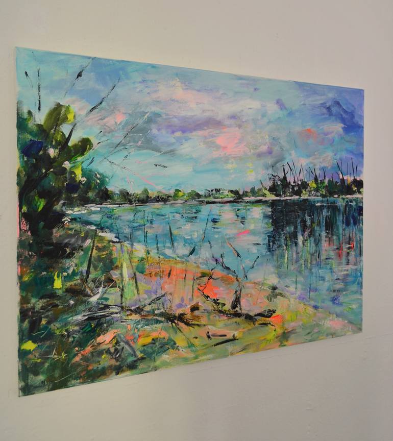 Original Expressionism Landscape Painting by Tanja Vetter