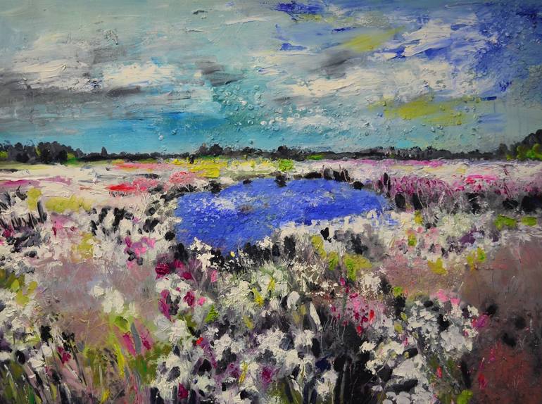 Original Expressionism Landscape Paintings by Tanja Vetter
