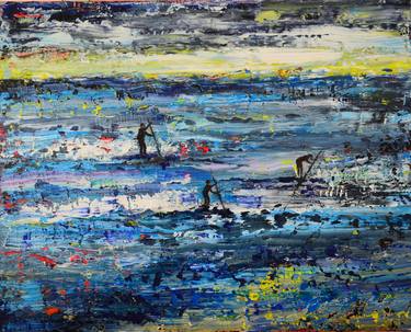 Original Expressionism Beach Paintings by Tanja Vetter
