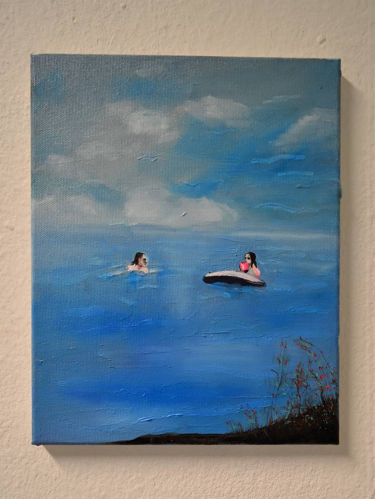Original Figurative Beach Painting by Tanja Vetter