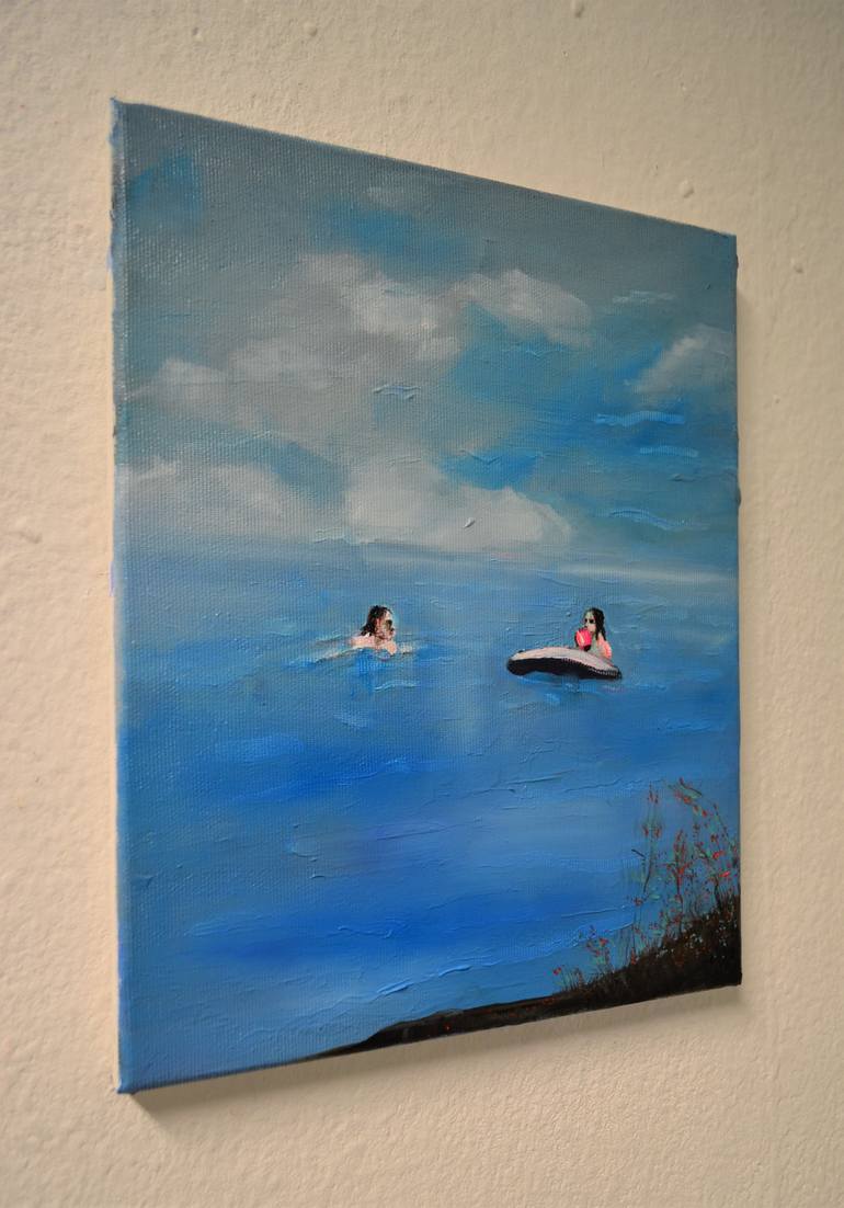 Original Figurative Beach Painting by Tanja Vetter