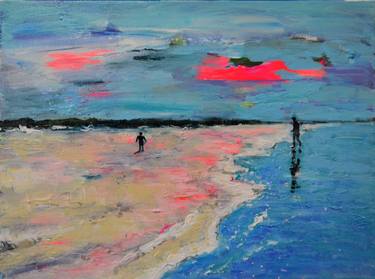 Print of Expressionism Beach Paintings by Tanja Vetter