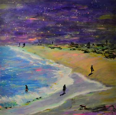 Original Expressionism Beach Paintings by Tanja Vetter