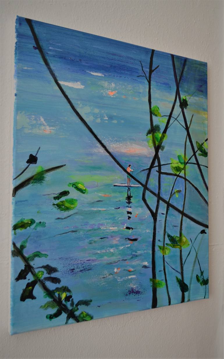 Original Expressionism Landscape Painting by Tanja Vetter