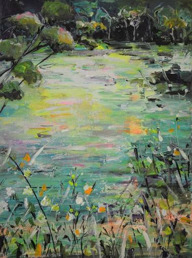 Original Expressionism Landscape Paintings by Tanja Vetter