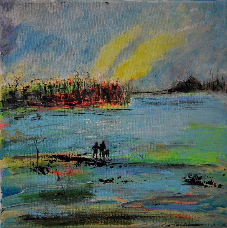 Original Expressionism Landscape Paintings by Tanja Vetter