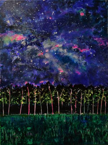 Saatchi Art Artist Tanja Vetter; Painting, “Starry Night (Framed)” #art