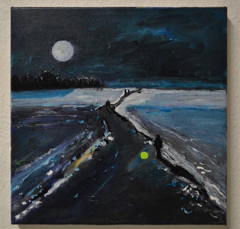 Original Expressionism Landscape Painting by Tanja Vetter