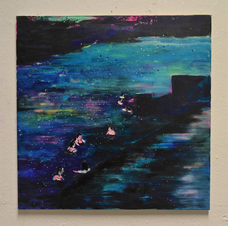 Original Expressionism Landscape Painting by Tanja Vetter