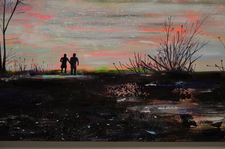Original Expressionism Landscape Painting by Tanja Vetter