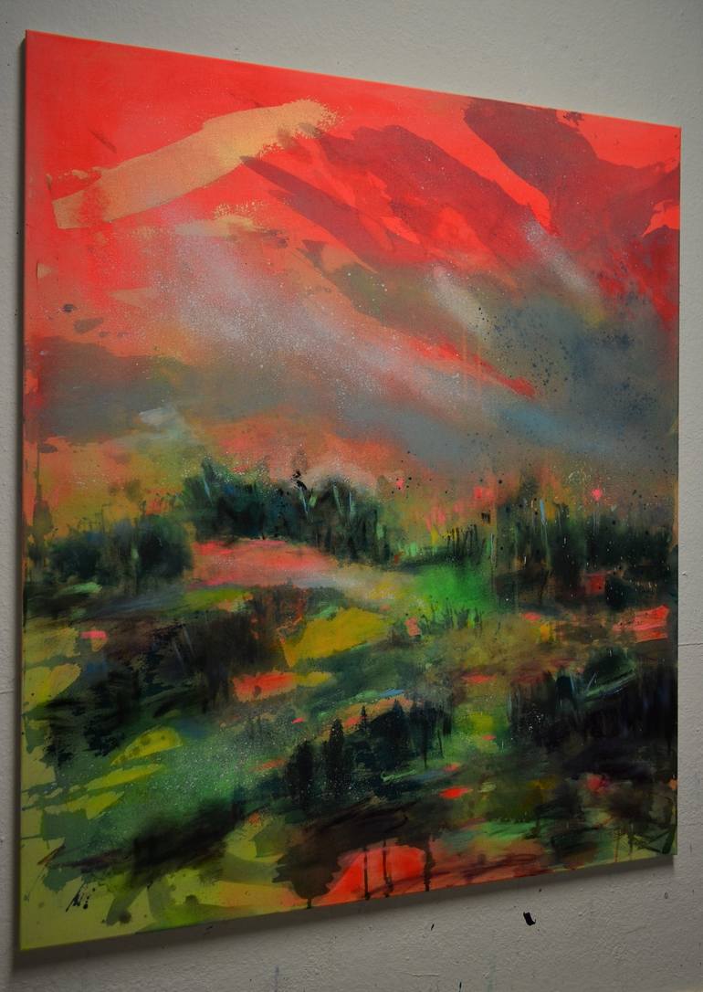 Original Expressionism Landscape Painting by Tanja Vetter