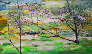 Original Expressionism Landscape Paintings by Tanja Vetter