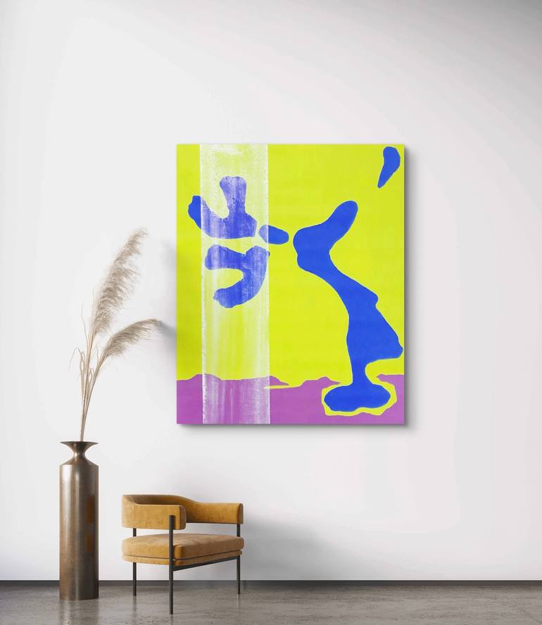 Original Art Deco Abstract Painting by Edward Xu