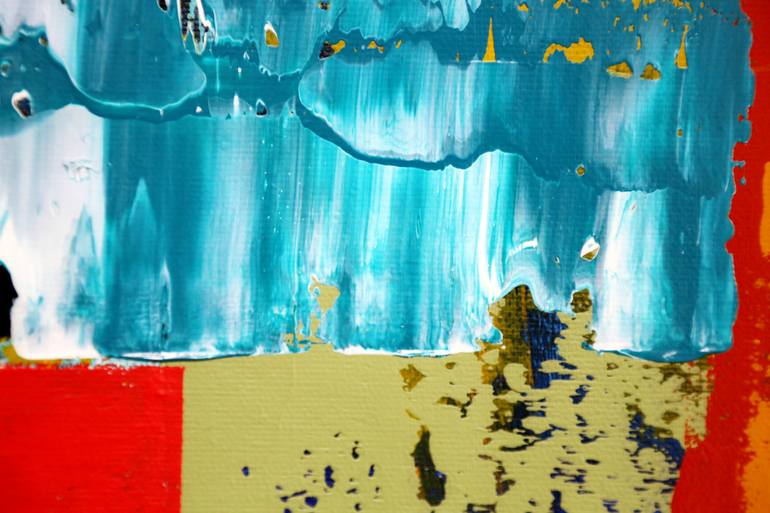 Original Art Deco Abstract Painting by Edward Xu