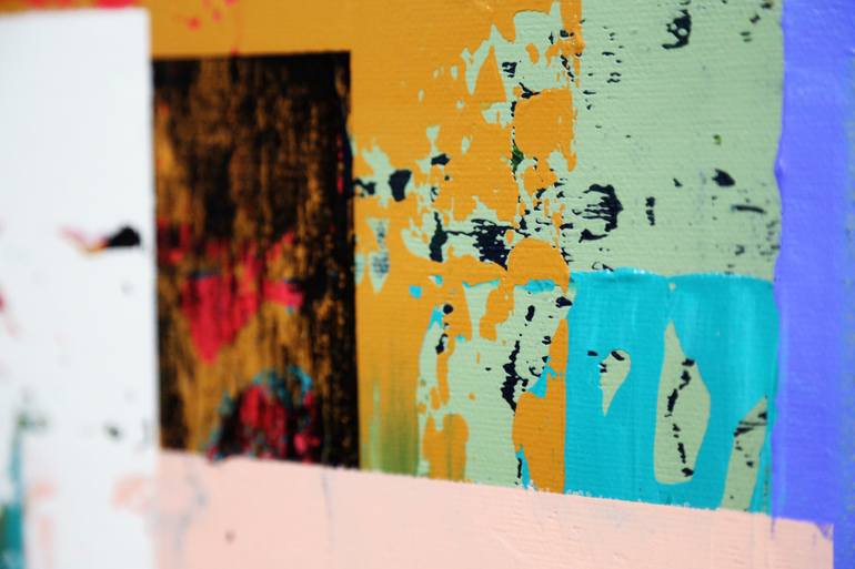 Original Art Deco Abstract Painting by Edward Xu