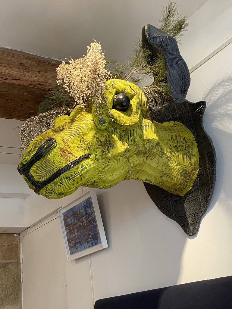 Original Pop Art Animal Mixed Media by Pierre Villain