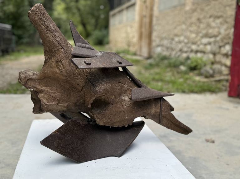 Original Contemporary Animal Mixed Media by Pierre Villain