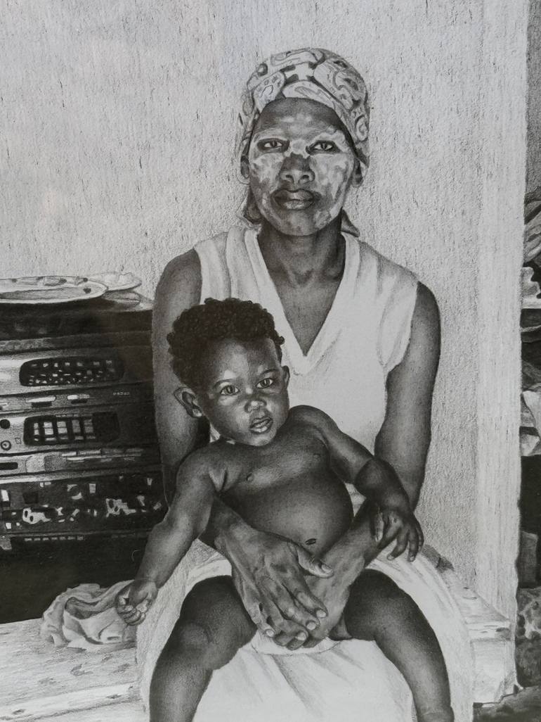 Original Documentary People Drawing by Pierre Villain