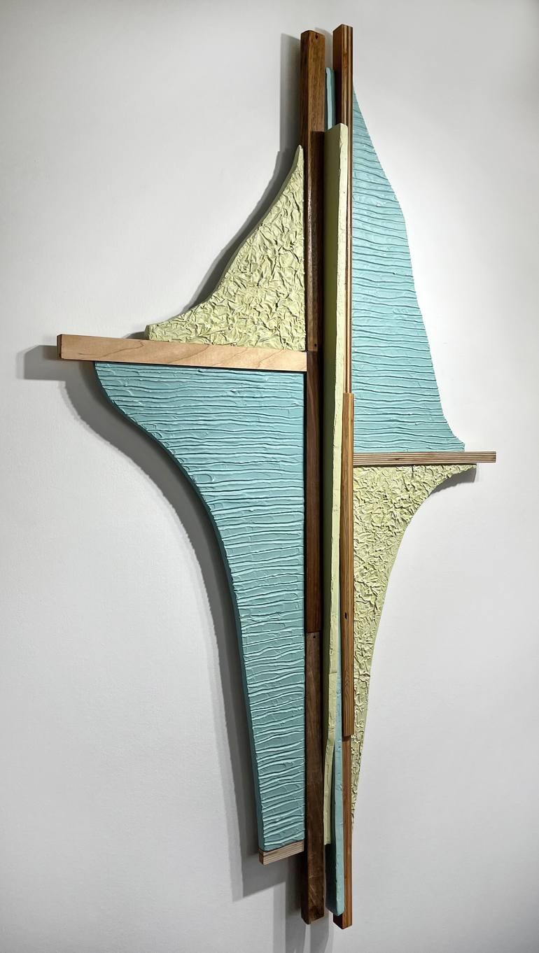 Original Geometric Abstract Mixed Media by Valerie Wilcox