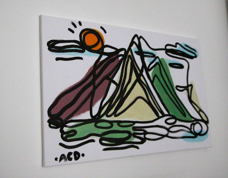 Original Abstract Landscape Painting by Andrea Ciro Davì