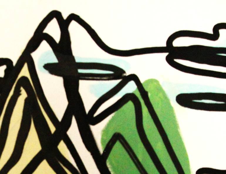 Original Abstract Landscape Painting by Andrea Ciro Davì
