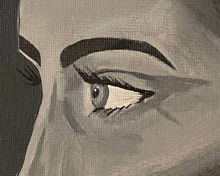 Original Black & White Women Painting by Anastasiia Kudinska