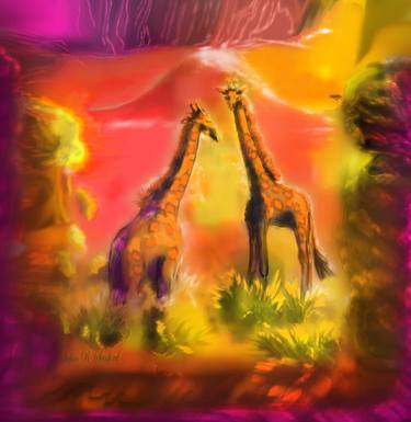 Original Contemporary Animal Mixed Media by Stefan Sanford