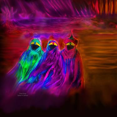 Original Art Deco Religion Mixed Media by Stefan Sanford