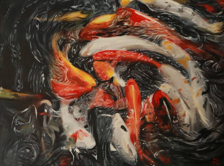 Original Abstract Expressionism Animal Paintings by Nataliia Bulba