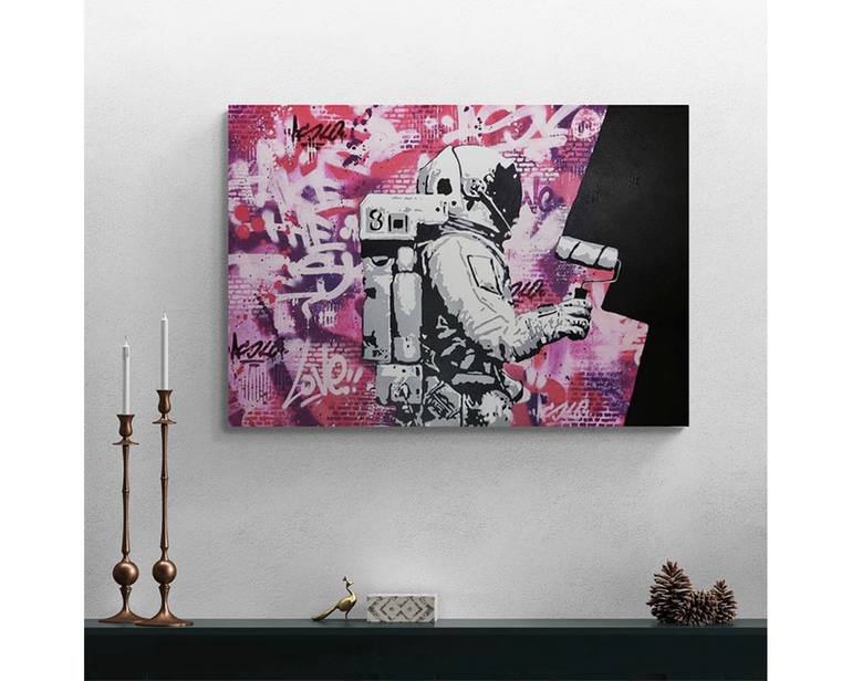 Original Contemporary Graffiti Painting by Asko Art