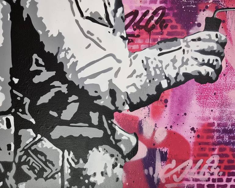 Original Contemporary Graffiti Painting by Asko Art