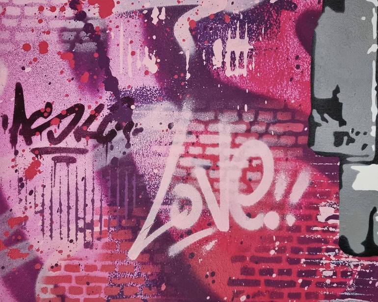 Original Contemporary Graffiti Painting by Asko Art