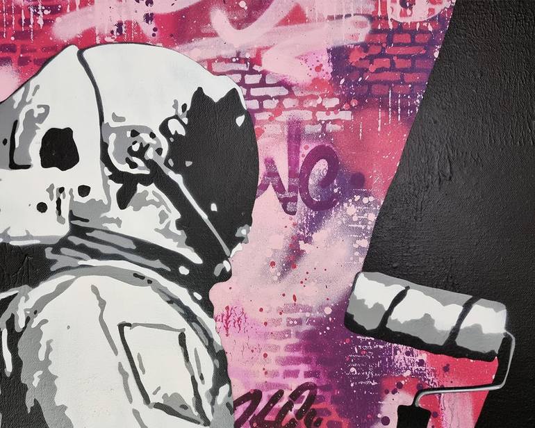 Original Contemporary Graffiti Painting by Asko Art