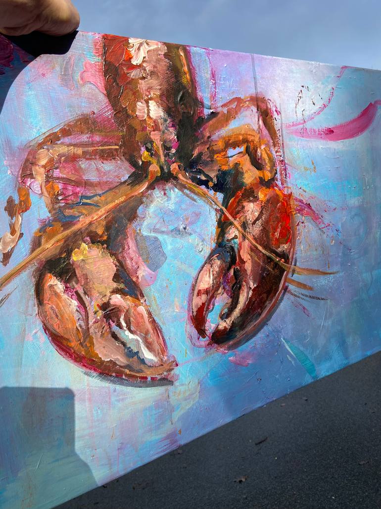 Original Abstract Expressionism Animal Painting by Hanna Maas