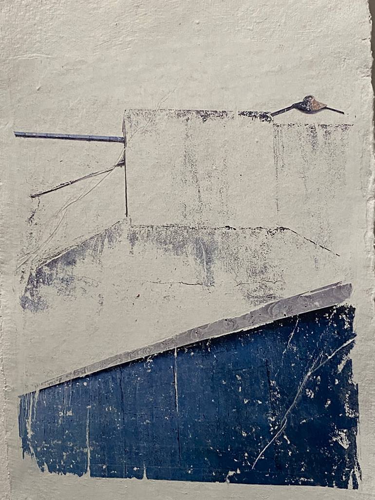 Original Abstract Architecture Mixed Media by Richard Ollig