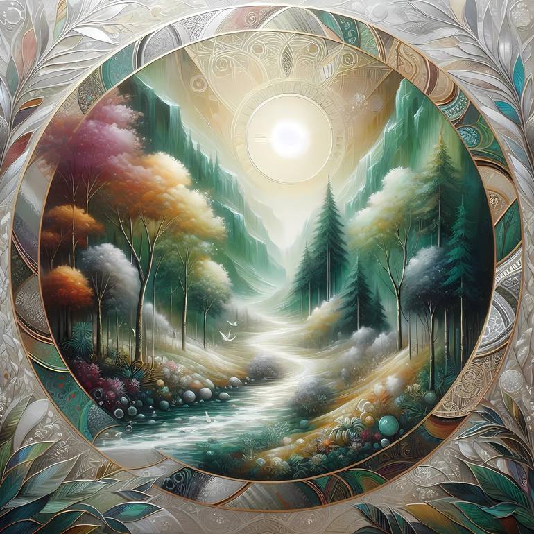 Print of Algorithmic Fantasy Digital by Oleksandr Yerokhin