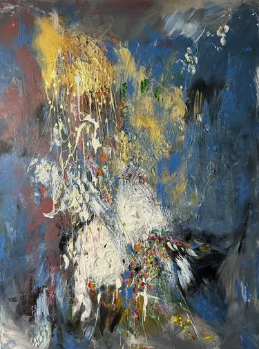 Original Abstract Expressionism Religion Mixed Media by Oana Itu
