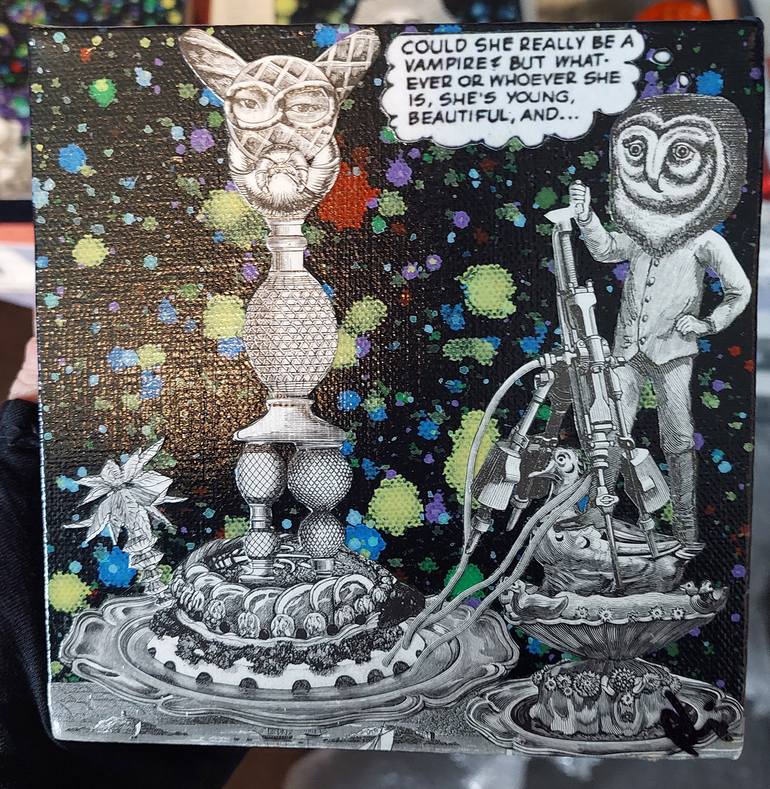 Original Surrealism People Collage by Peter Lewis